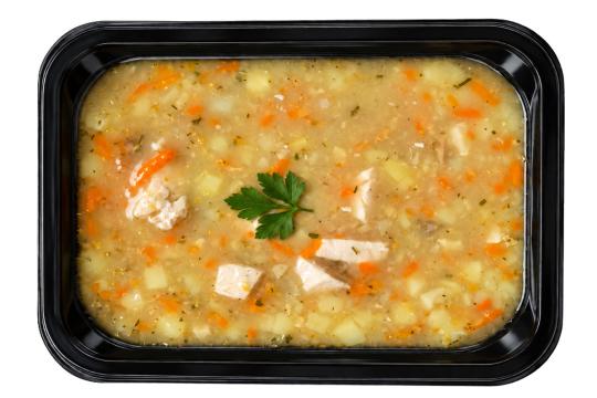 Суп гороховый с копченой курицей