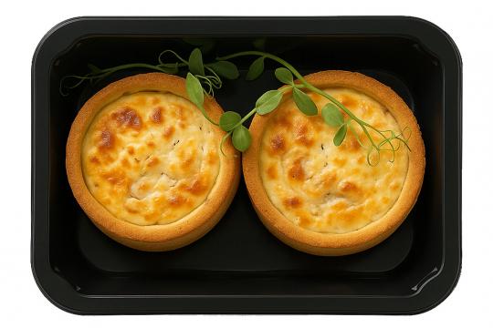 Киш с лососем и сливочным сыром